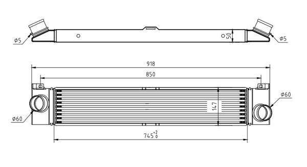 Intercooler - 614 255 HART