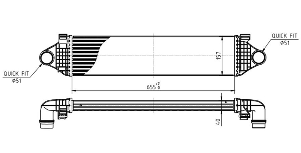 Intercooler - 630 318 HART