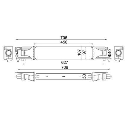 Intercooler - 612 500 HART