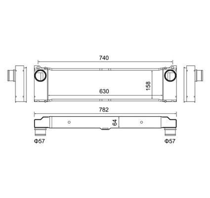Intercooler - 612 836 HART