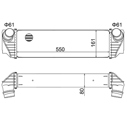 Intercooler, charger - 630 294 HART