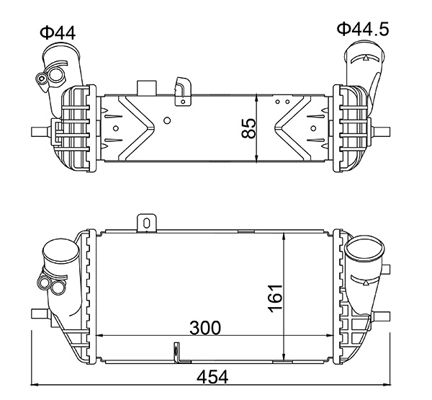 Intercooler, charger - 630 299 HART