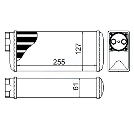 Heat Exchanger, interior heating - 631 092 HART