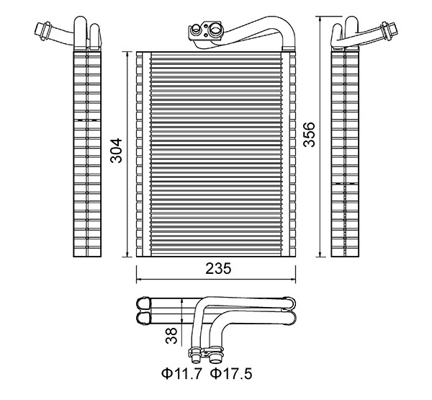 Evaporatore, Climatizzatore - 644 050 HART