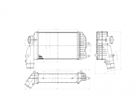 Intercooler, charger - 603 467 HART