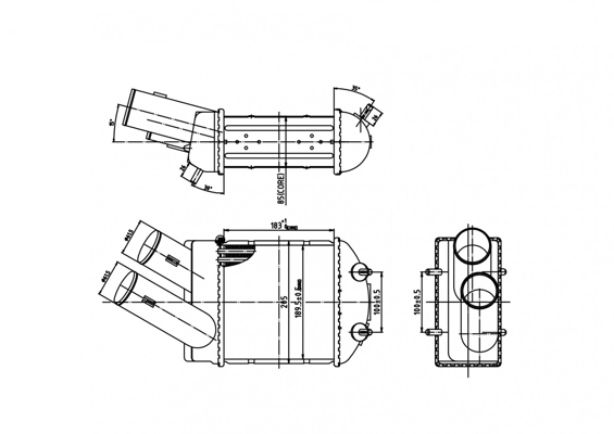 Intercooler - 605 578 HART
