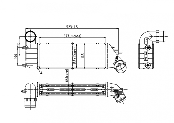 Intercooler - 605 664 HART