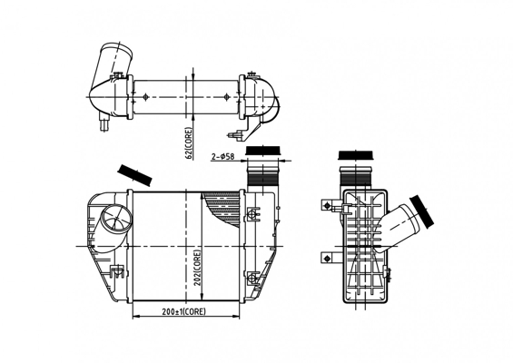 Intercooler - 612 713 HART