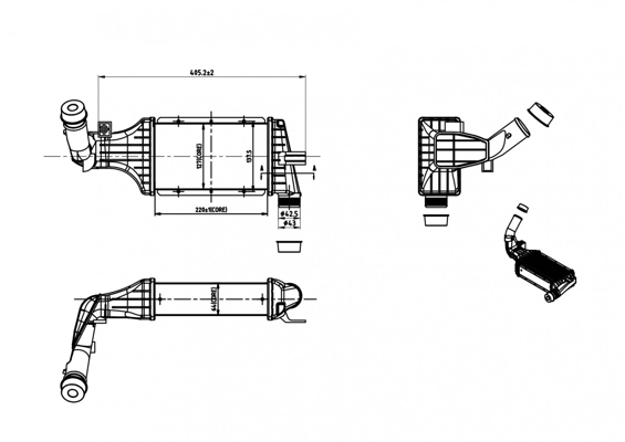 Intercooler - 612 715 HART