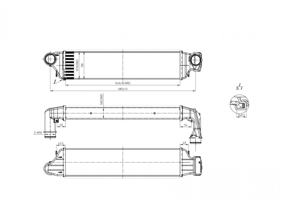 Intercooler - 612 719 HART