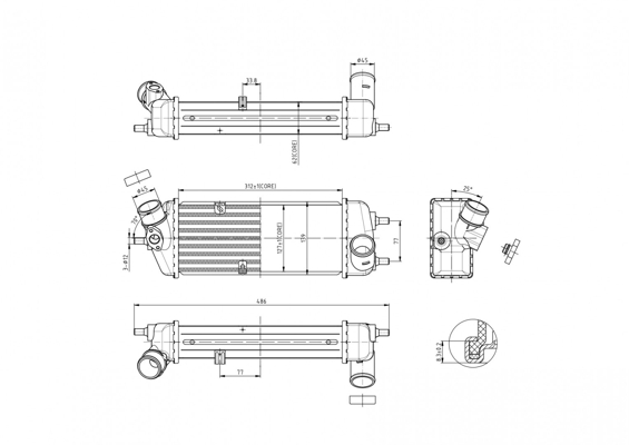 Intercooler - 619 566 HART