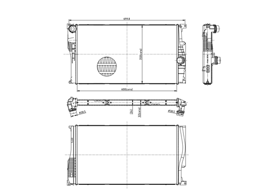 Radiator, engine cooling - 620 041 HART