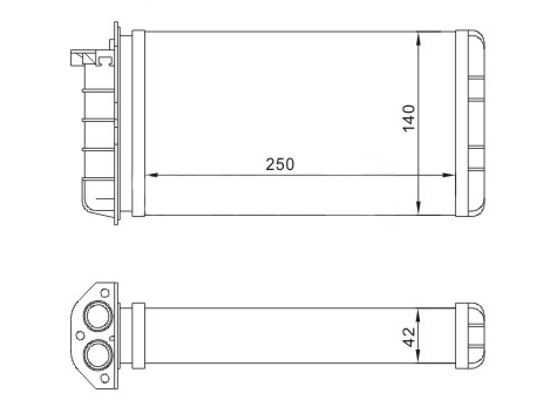 Heat Exchanger, interior heating - 601 653 HART