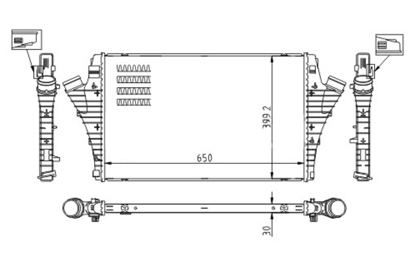 Intercooler - 612 524 HART