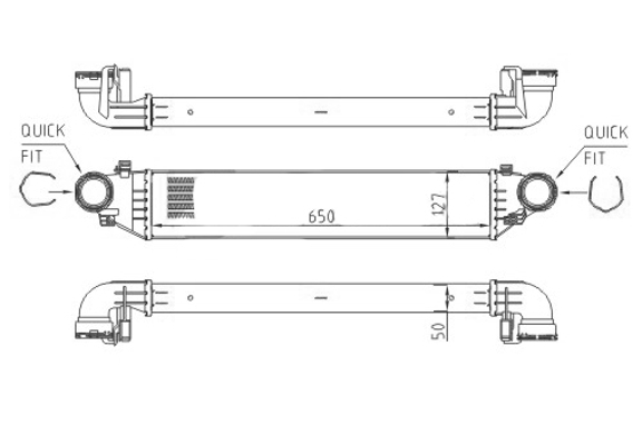 Intercooler - 612 533 HART