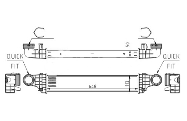 Intercooler - 612 562 HART