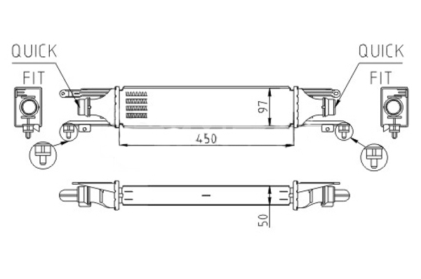 Ladeluftkühler - 613 035 HART