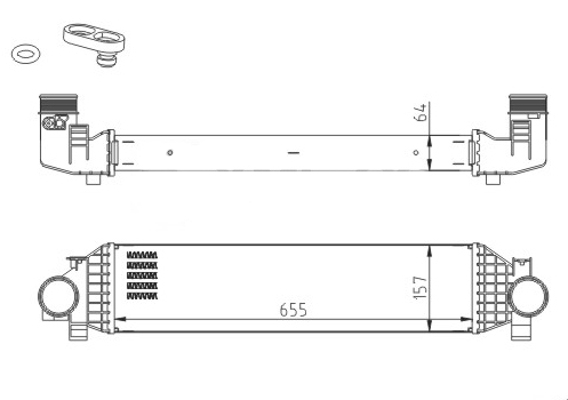 Intercooler - 643 018 HART