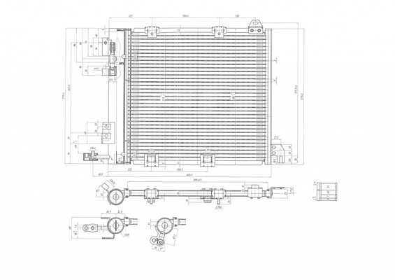 Condenser, air conditioning - 602 283 HART