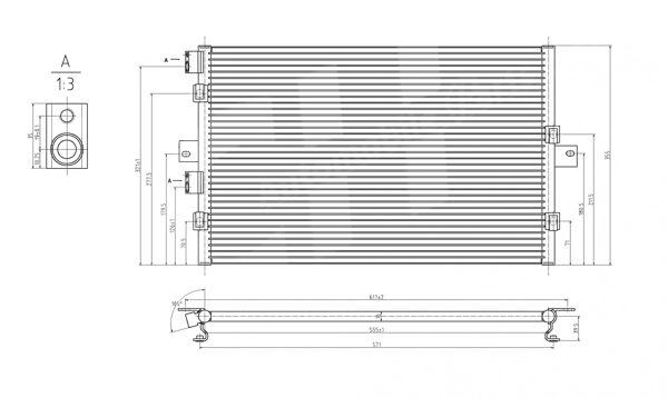 Condenser, air conditioning - 606 069 HART