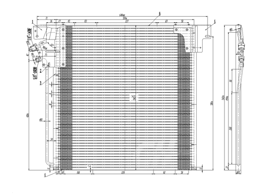 Condenser, air conditioning - 606 120 HART