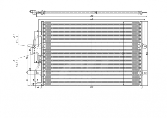 Condenser, air conditioning - 606 152 HART