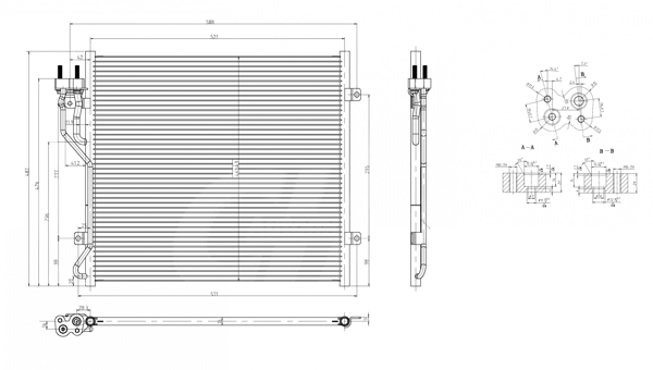 Condenser, air conditioning - 606 930 HART