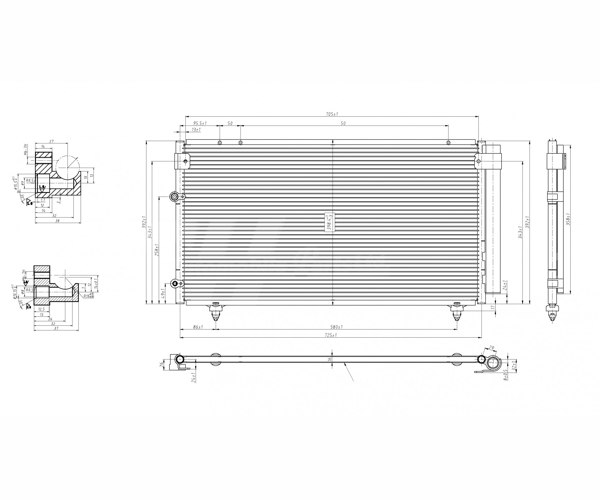 Condensatore, Climatizzatore - 607 803 HART