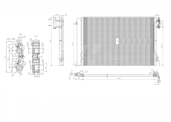 Condenser, air conditioning - 608 679 HART