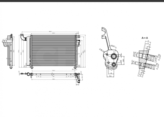 Condenser, air conditioning - 612 234 HART