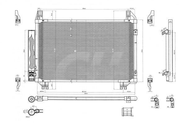 Condensatore, Climatizzatore - 612 276 HART