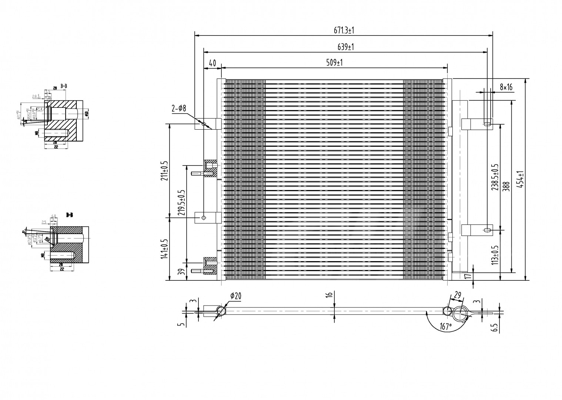 Condenser, air conditioning - 616 788 HART