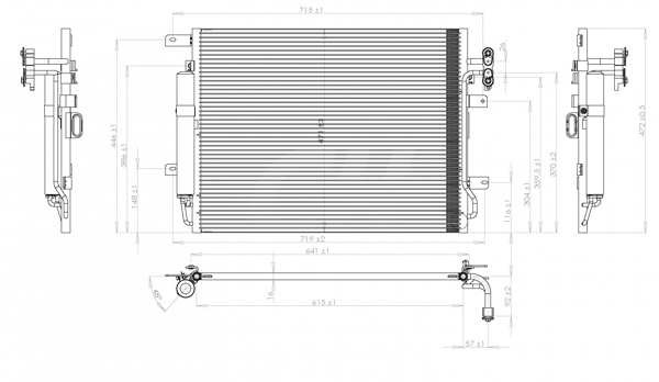 Condensatore, Climatizzatore - 616 789 HART