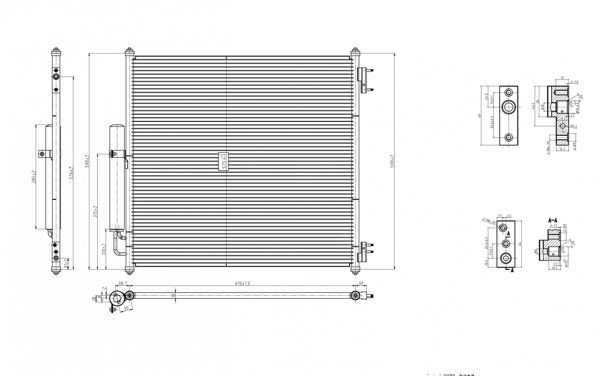 Condenser, air conditioning - 616 790 HART