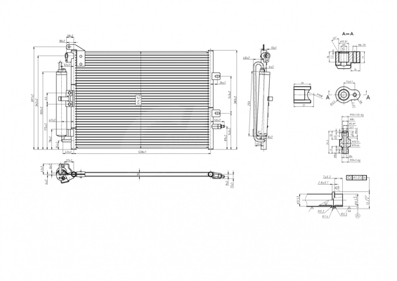 Condenser, air conditioning - 616 796 HART