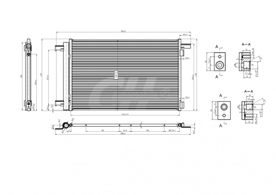 Condenser, air conditioning - 621 659 HART