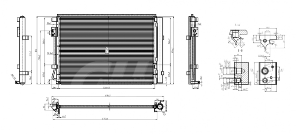 Condenser, air conditioning - 621 662 HART