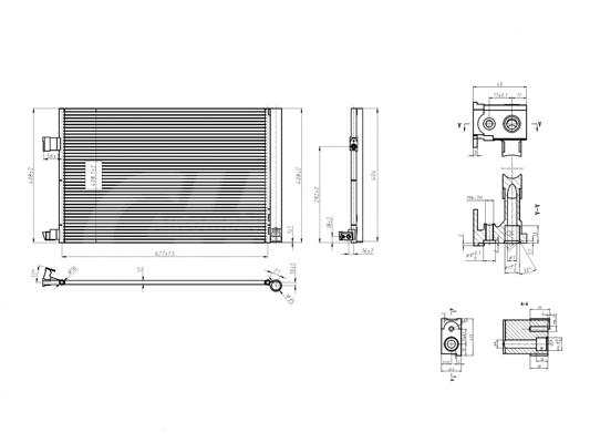 Condenser, air conditioning - 636 943 HART