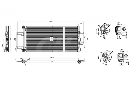 Condenser, air conditioning - 641 042 HART