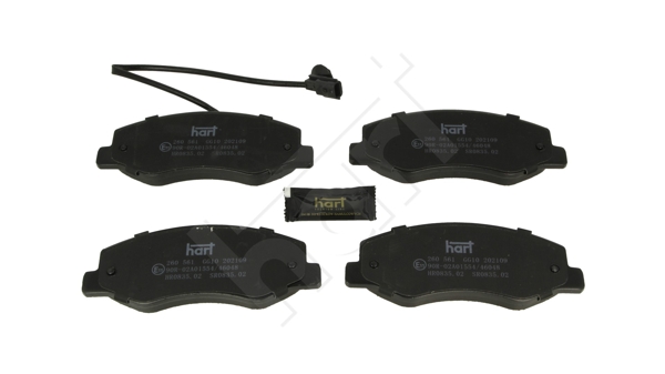 Brake Pad Set, disc brake - 260 561 HART
