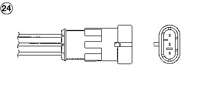 Sensor, exhaust gas temperature - 96047 NTK