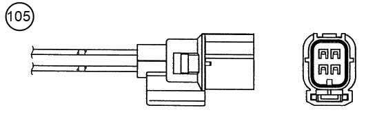 Sensor, exhaust gas temperature - 92980 NTK