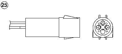Air Mass Sensor - 92423 NTK