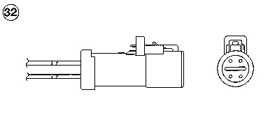 Lambda Sensor - 93286 NTK