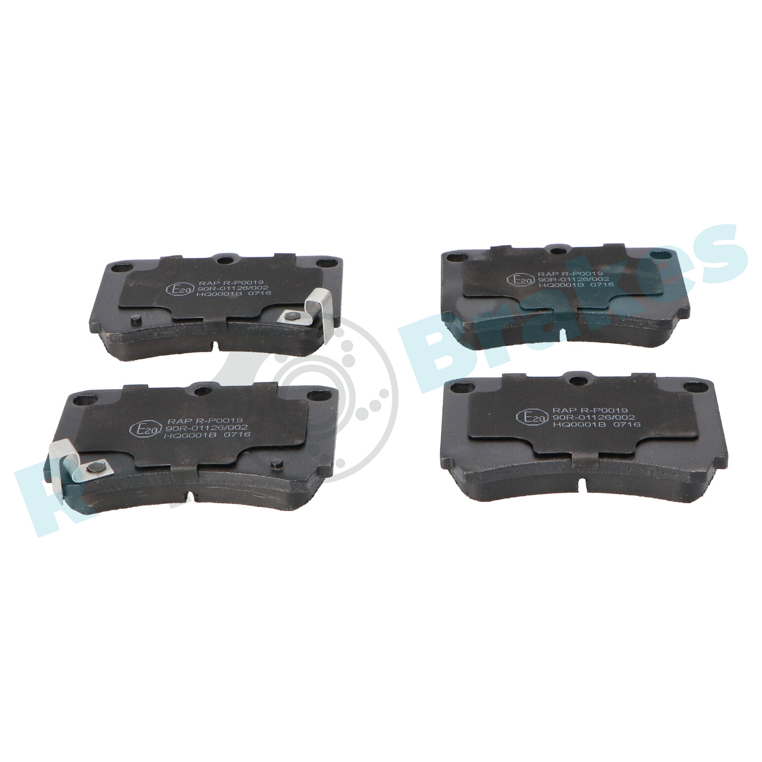 Brake Pad Set, disc brake - R-P0019 RAP BRAKES