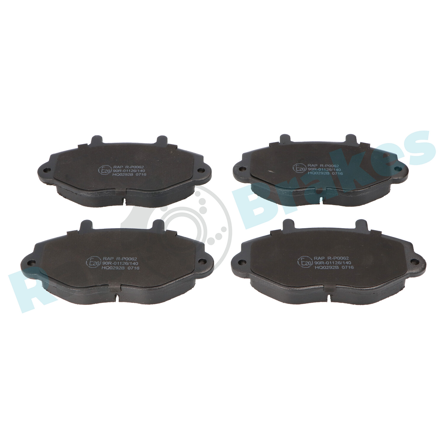 Brake Pad Set, disc brake - R-P0062 RAP BRAKES
