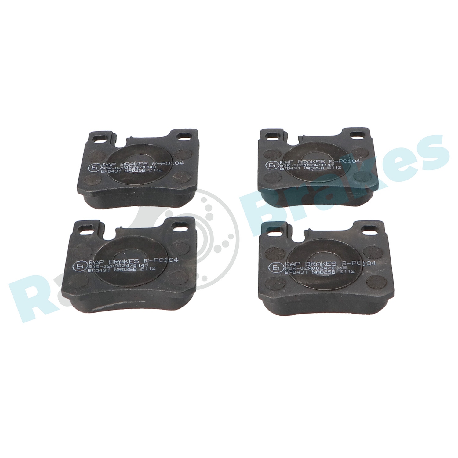 Комплект тормозных колодок, дисковый тормоз - R-P0104 RAP BRAKES