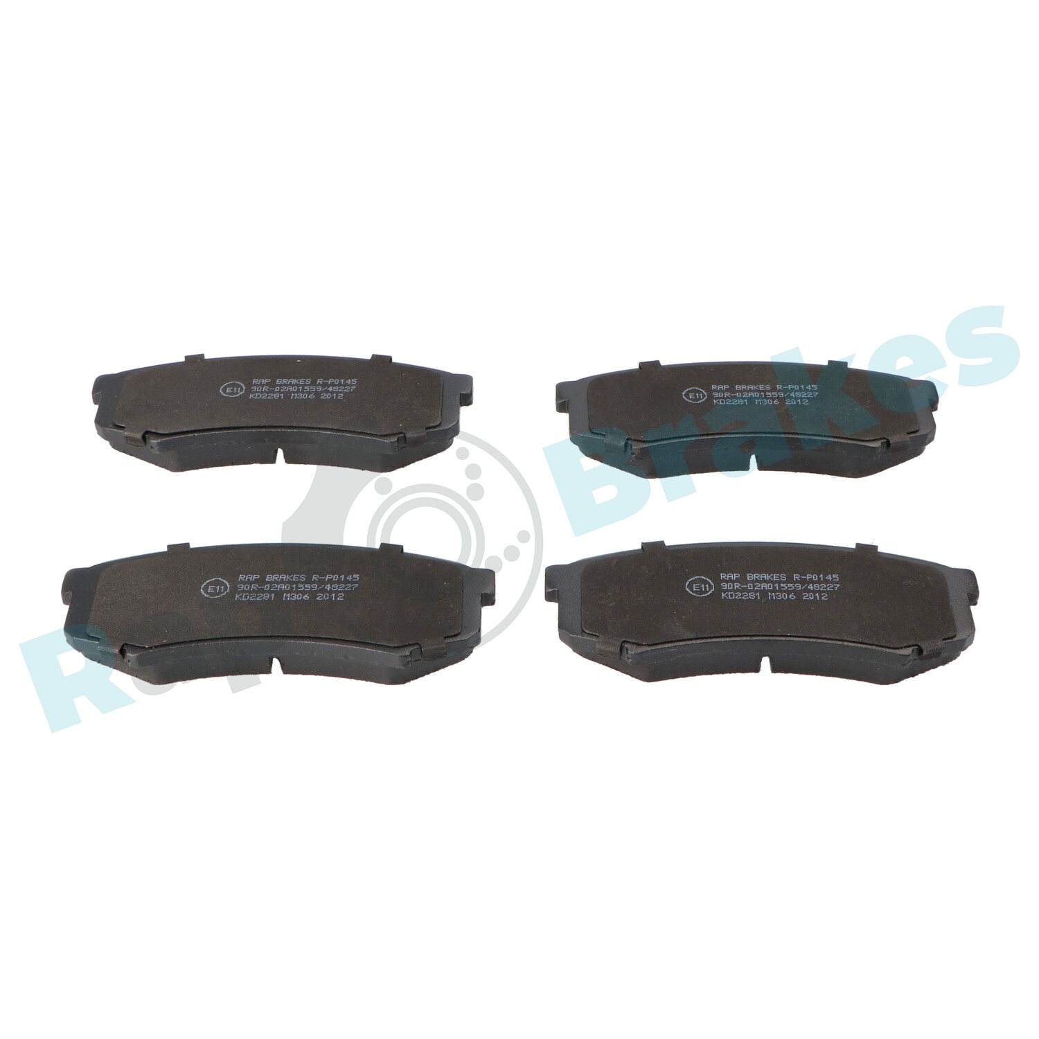 Brake Pad Set, disc brake - R-P0145 RAP BRAKES