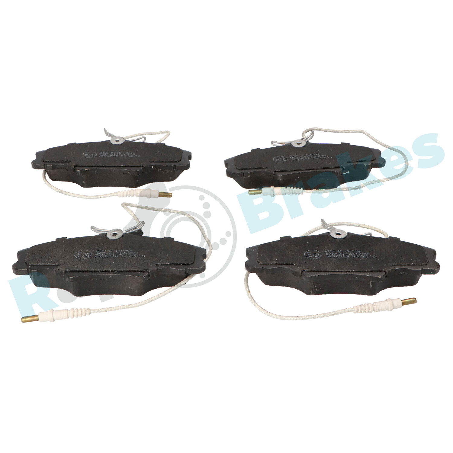 Brake Pad Set, disc brake - R-P0154 RAP BRAKES