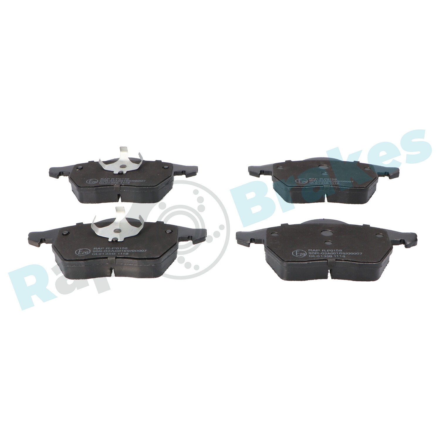 Brake Pad Set, disc brake - R-P0158 RAP BRAKES